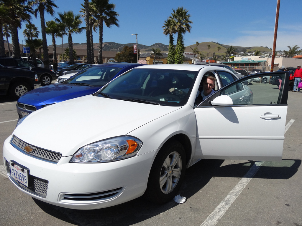 Unser Mietwagen in Pismo Beach mit Manuel